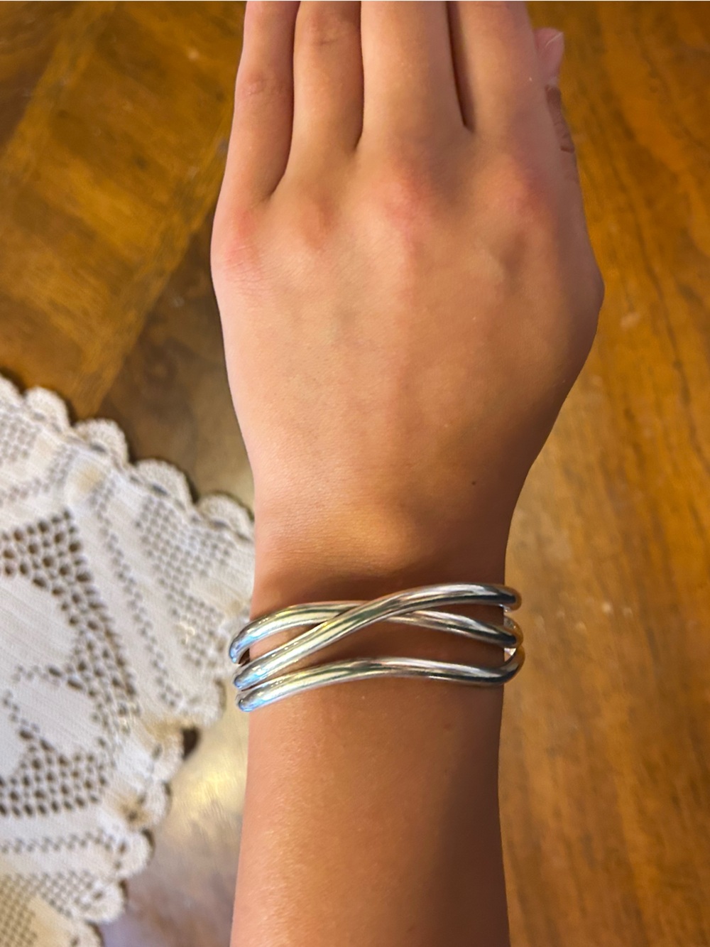 60s Tiffany & Co zig zag inspired sterling cuff